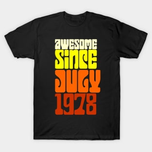 Awesome Since July 1978 T-Shirt